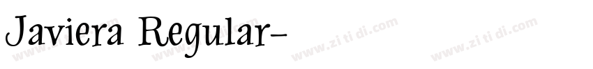 Javiera Regular字体转换